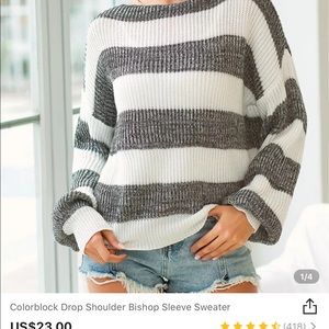 Oversized Striped Sweater